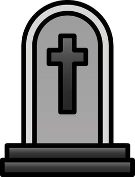 Tomb Vector Icon Design