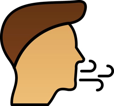 Inhale Vector Icon Design