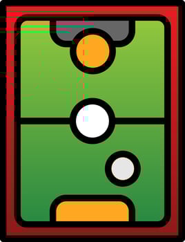 Air Hockey Vector Icon Design