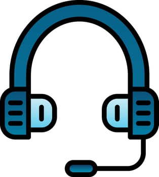 Headset Vector Icon Design