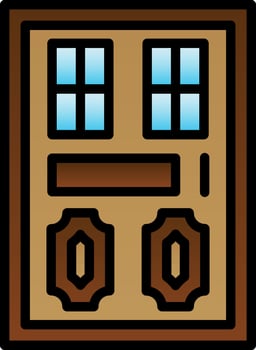 Door Vector Icon Design