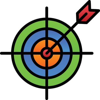 Aim Vector Icon Design