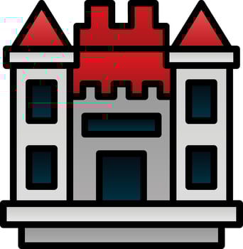 Castle Vector Icon Design