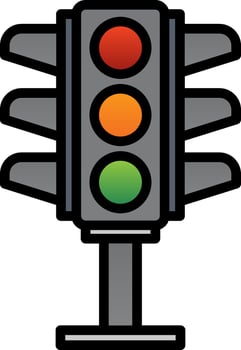 Traffic Lights Vector Icon Design