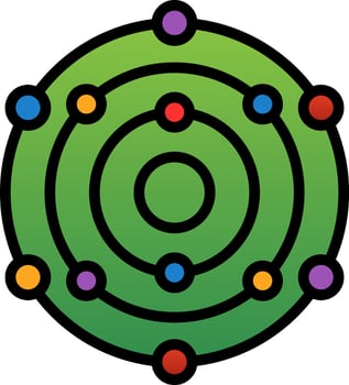 Solar System Vector Icon Design