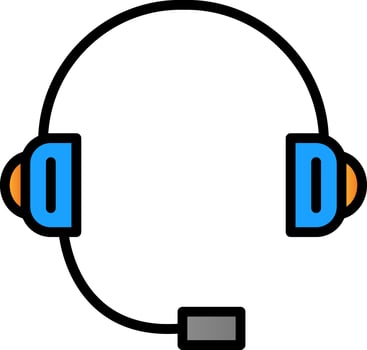 Headset Vector Icon Design