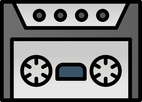 Cassette Vector Icon Design