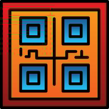 Qr COde Vector Icon Design
