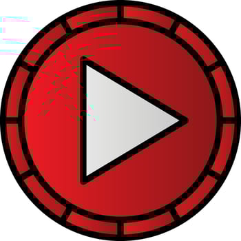 Play Button Vector Icon Design