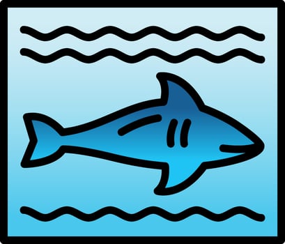 Shark Vector Icon Design