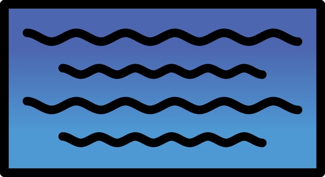 Waves Vector Icon Design