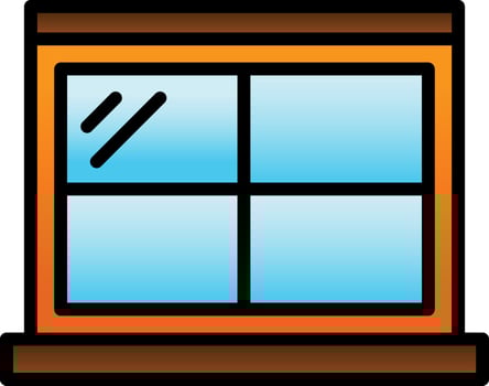Window Vector Icon Design