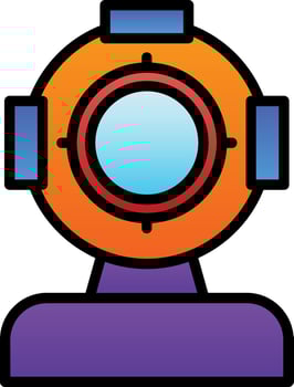 Helmet Vector Icon Design