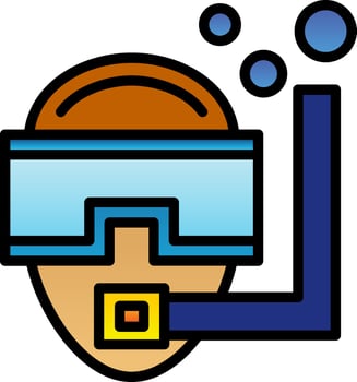 Diver Vector Icon Design
