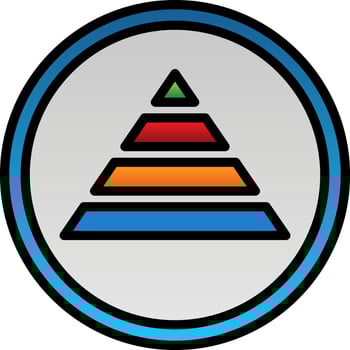 Piramid Vector Icon Design