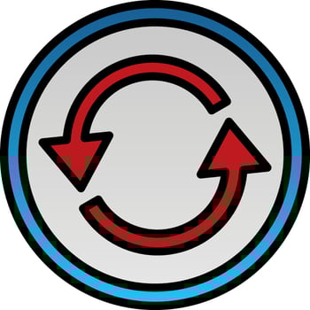 Refresh Arrow Vector Icon Design