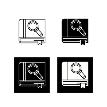 Search Book Vector Icon