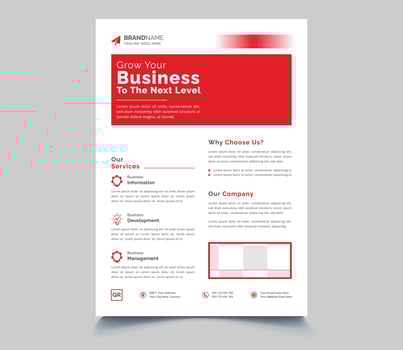 Corporate business flyer poster pamphlet brochure cover template design with red color on a4 paper size. For marketing, business proposal, promotion, advertise, publication, cover page vector