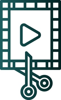Video Editor Vector Icon Design