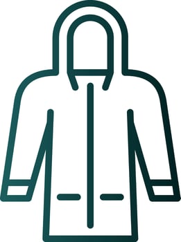 Raincoat Vector Icon Design