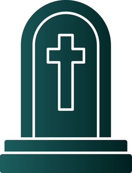 Tomb Vector Icon Design
