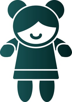 Girl Vector Icon Design