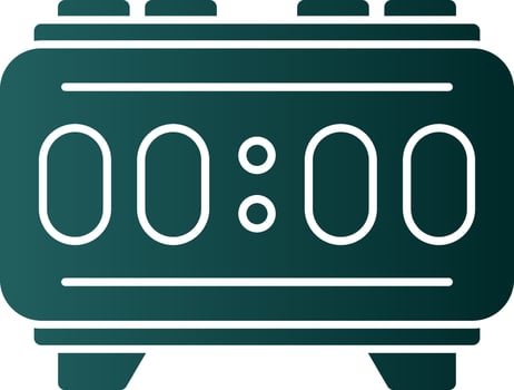 Digital Alarm Vector Icon Design