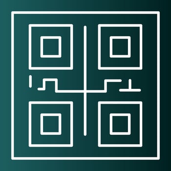 Qr COde Vector Icon Design