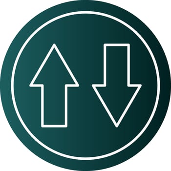 Up and Down Arrow Vector Icon Design