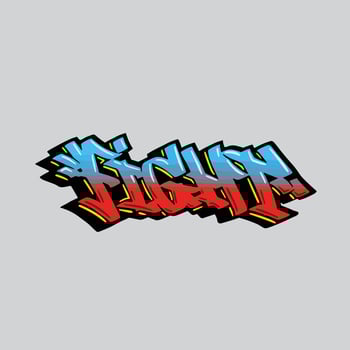 graffiti vector tagging letter word text street art mural