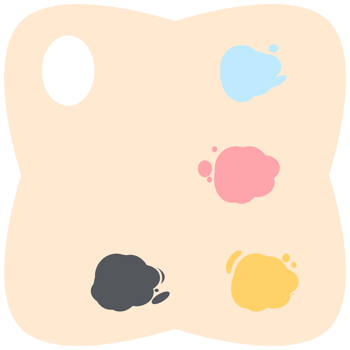 Color palette painting board basic shape png