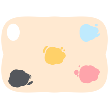 Color palette painting board basic shape png