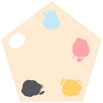 Color palette painting board basic shape png