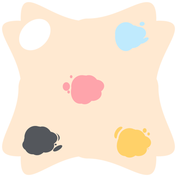 Color palette painting board basic shape png