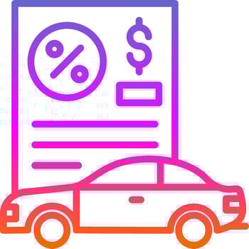Car Loan Vector Icon Design