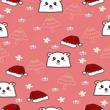 pink christmas background  Used for wallpaper, clothing. vector