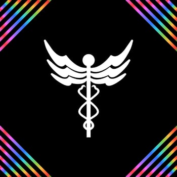 Caduceus Vector Icon