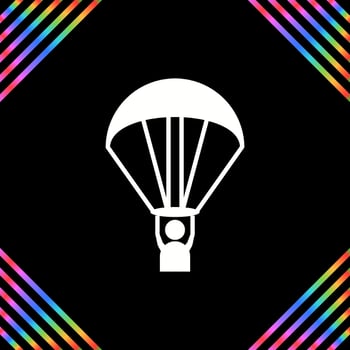 Paragliding Vector Icon