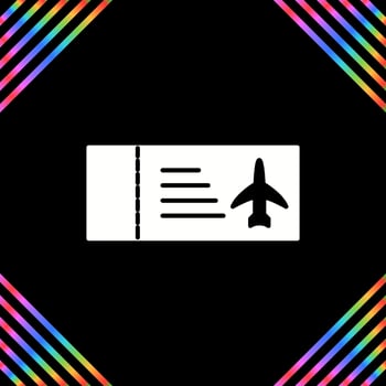 Plane Tickets Vector Icon