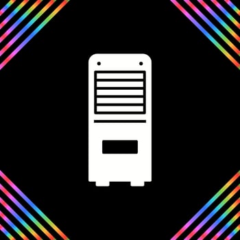 Mobile Air Conditioner Vector Icon