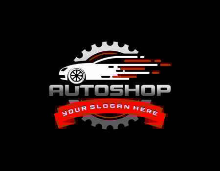 Car Garage Premium Concept Logo Design vector