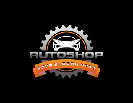 sport car logo template, Perfect logo for business related to automotive industry vector