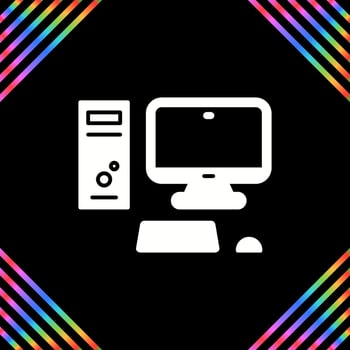 Computer Vector Icon