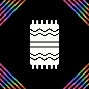 Beach Towel Vector Icon