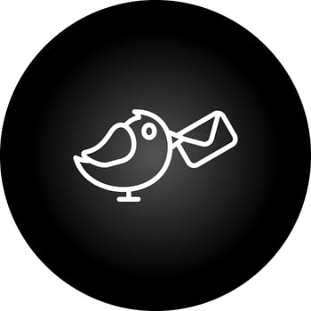 Carrier Pigeon Vector Icon
