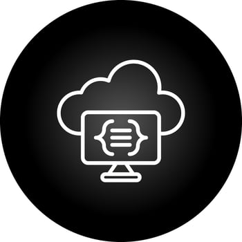 Serverless Computing Vector Icon