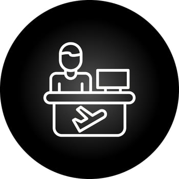 Travel Agent Vector Icon