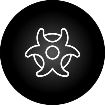 Biohazard symbol Vector Icon
