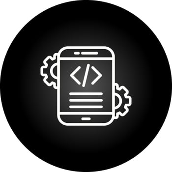 Mobile App Development Vector Icon