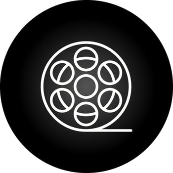 Film Reel Vector Icon